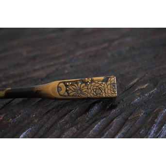 本鼈甲 浮彫蒔絵櫛と笄　U067 