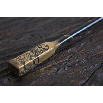 本鼈甲 浮彫蒔絵櫛と笄　U067 