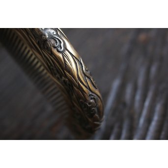 本鼈甲 浮彫蒔絵櫛と笄　U067 