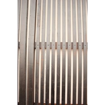 煤黒格子戸 2枚1組　L970 