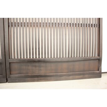 煤黒格子戸 2枚1組　L970 