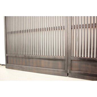 煤黒格子戸 2枚1組　L970 