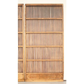 煤黒格子戸 2枚1組　L970 