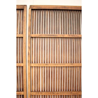 煤黒格子戸 2枚1組　L970 