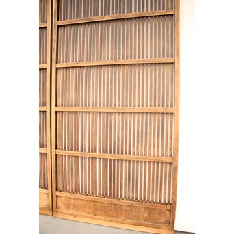 煤黒格子戸 2枚1組　L970 