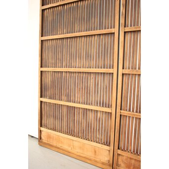 煤黒格子戸 2枚1組　L970 