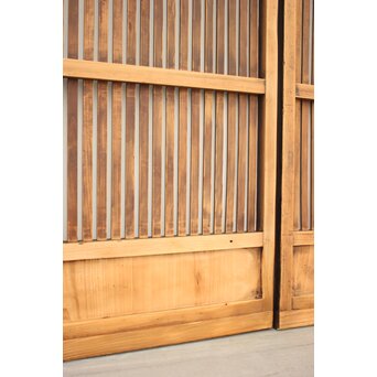 煤黒格子戸 2枚1組　L970 