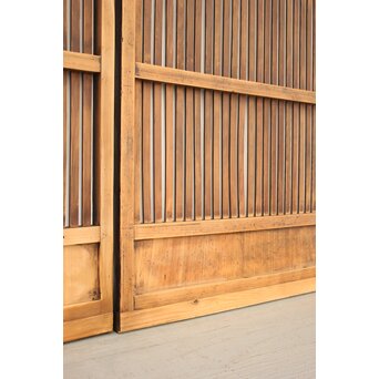 煤黒格子戸 2枚1組　L970 