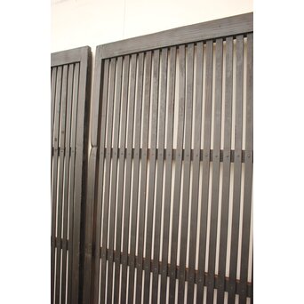 煤黒格子戸 2枚1組　L970 