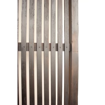 煤黒格子戸 2枚1組　L970 