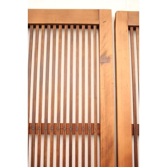 白木 ダイアガラス格子戸 2枚1組　L971 