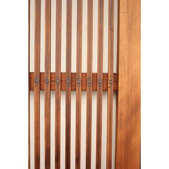 白木 ダイアガラス格子戸 2枚1組　L971 