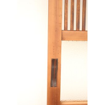 白木 ダイアガラス格子戸 2枚1組　L971 