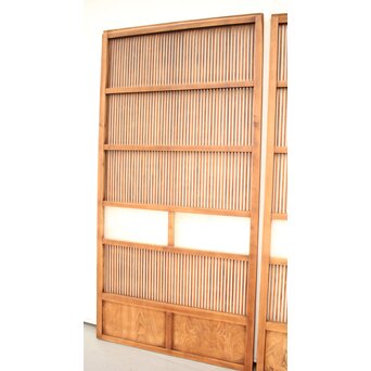 白木 ダイアガラス格子戸 2枚1組　L971 