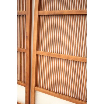 白木 ダイアガラス格子戸 2枚1組　L971 