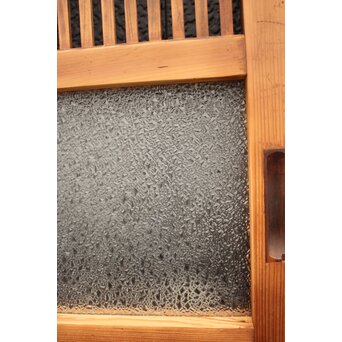 白木 ダイアガラス格子戸 2枚1組　L971 