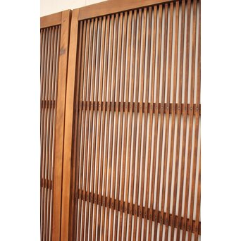 白木 ダイアガラス格子戸 2枚1組　L971 