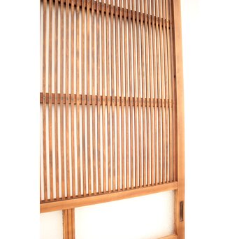 白木 ダイアガラス格子戸 2枚1組　L971 