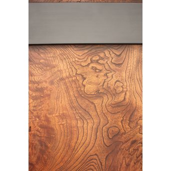 良杢 大型欅黒枠帯戸 4枚1組　B950Y 