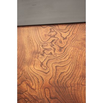 良杢 大型欅黒枠帯戸 4枚1組　B950Y 