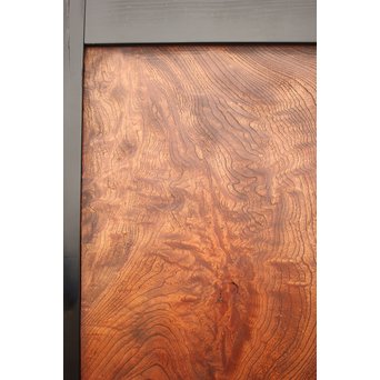 良杢 大型欅黒枠帯戸 4枚1組　B950Y 