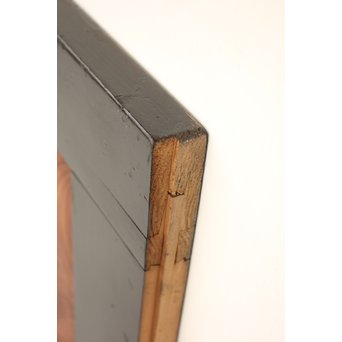 良杢 大型欅黒枠帯戸 4枚1組　B950Y 