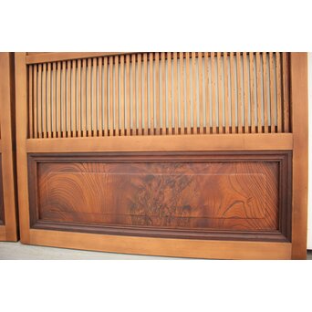 釘無 背面ガラス仕様 格子戸 2枚1組　L972 