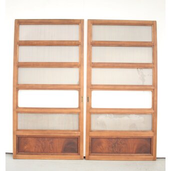 釘無 背面ガラス仕様 格子戸 2枚1組　L972 