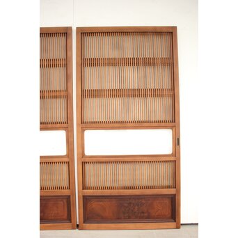 釘無 背面ガラス仕様 格子戸 2枚1組　L972 