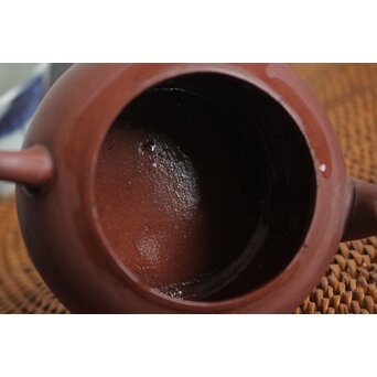 清末 紫砂朱泥急須/茶壷 120ml　P109 