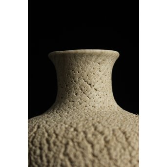 松井康成 練上嘯裂花入/徳利　P110 