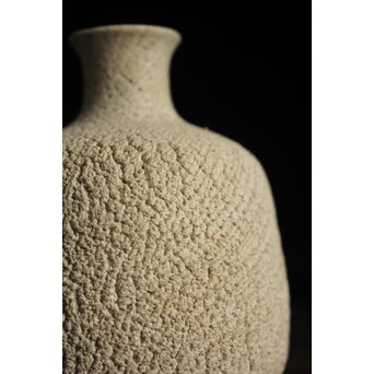 松井康成 練上嘯裂花入/徳利　P110 