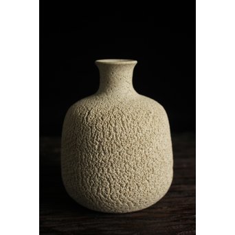 松井康成 練上嘯裂花入/徳利　P110 