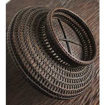 早川尚古斎 箱 唐物写 果物籠　U068 