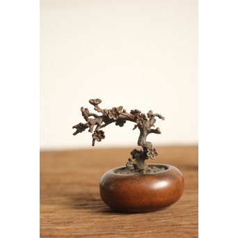 金寿堂 雨宮宗 宣徳銅 重厚四君子文鎮　M109 