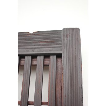 障子枠付 煤黒時代格子戸 4枚1組　L973 