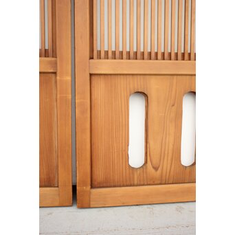 背面ガラス仕様 細身格子戸 4枚1組　L974Y 