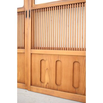 背面ガラス仕様 細身格子戸 4枚1組　L974Y 