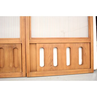 背面ガラス仕様 細身格子戸 4枚1組　L974Y 