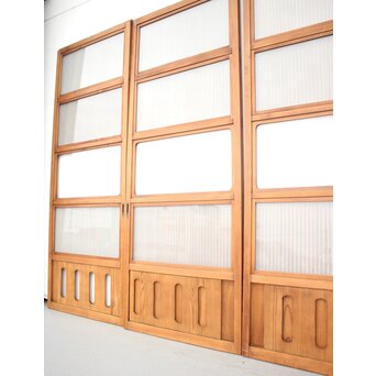 背面ガラス仕様 細身格子戸 4枚1組　L974Y 