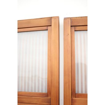 背面ガラス仕様 細身格子戸 4枚1組　L974Y 