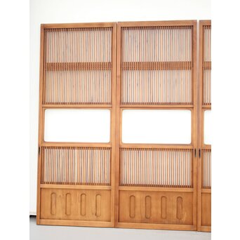 背面ガラス仕様 細身格子戸 4枚1組　L974Y 