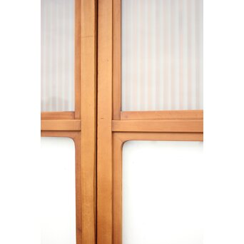 背面ガラス仕様 細身格子戸 4枚1組　L974Y 
