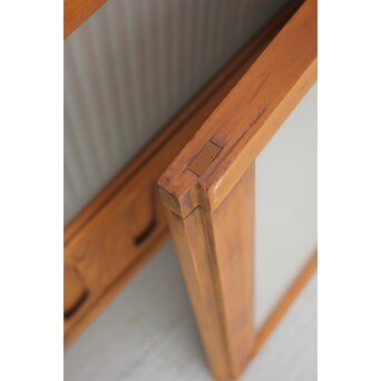 背面ガラス仕様 細身格子戸 4枚1組　L974Y 