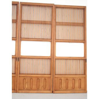 背面ガラス仕様 細身格子戸 4枚1組　L974Y 