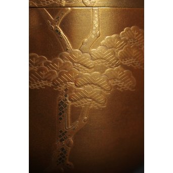 今日庵 裏千家十五代/鵬雲斎 宗室 塩釜蒔絵大棗　Q044 