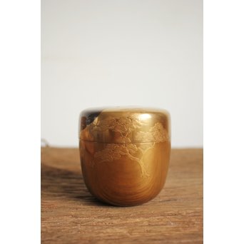 今日庵 裏千家十五代/鵬雲斎 宗室 塩釜蒔絵大棗　Q044 