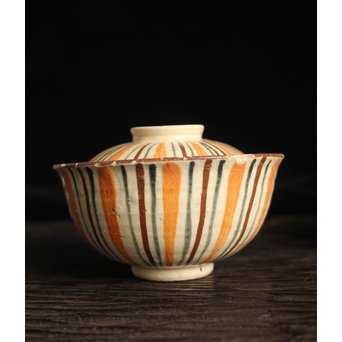 麦藁手 瀬戸蓋碗 2客1組　P114 