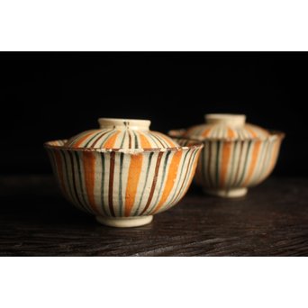 麦藁手 瀬戸蓋碗 2客1組　P114 