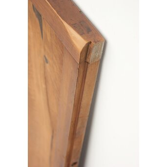 障子枠付 黒柿腰板の格子戸 2枚1組　L975Y 